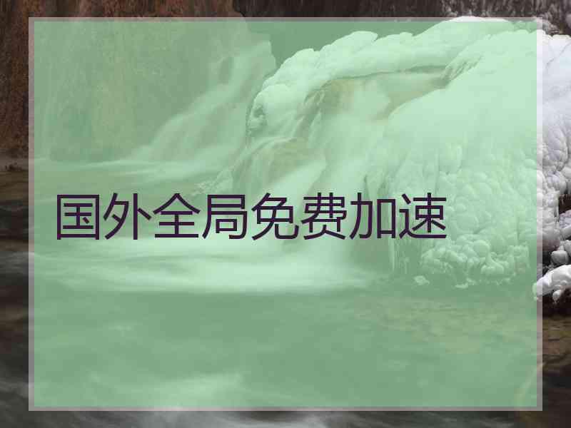 国外全局免费加速