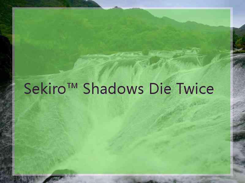 Sekiro™ Shadows Die Twice