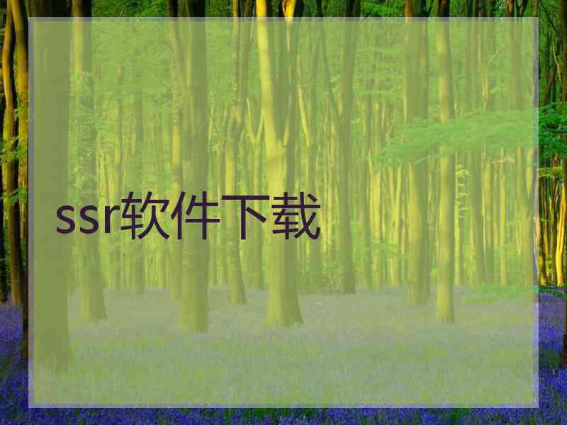ssr软件下载