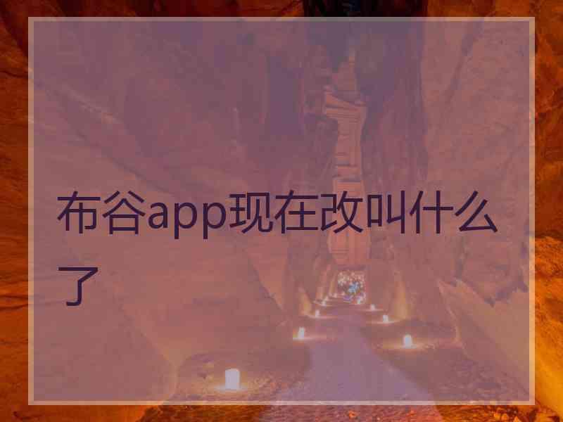 布谷app现在改叫什么了 布谷app现在改叫什么了