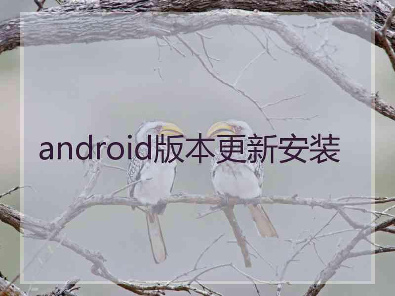android版本更新安装