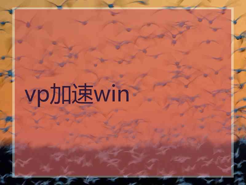 vp加速win