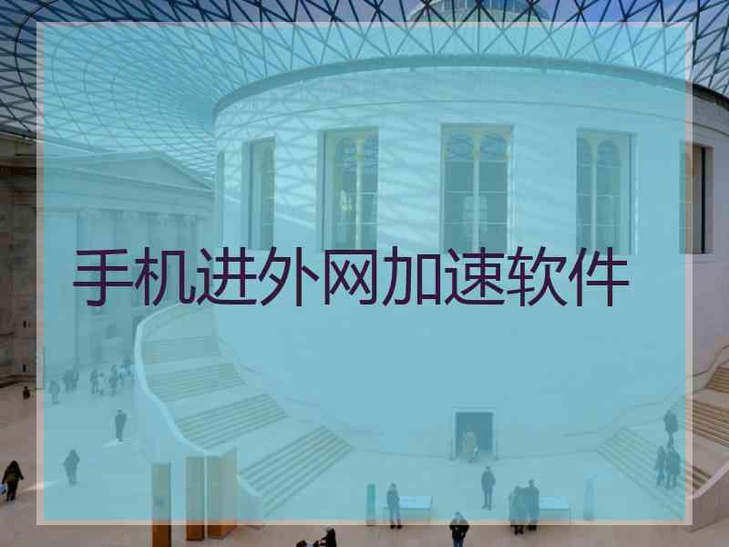 手机进外网加速软件