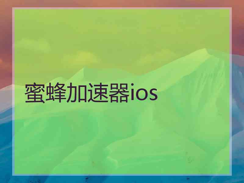 蜜蜂加速器ios