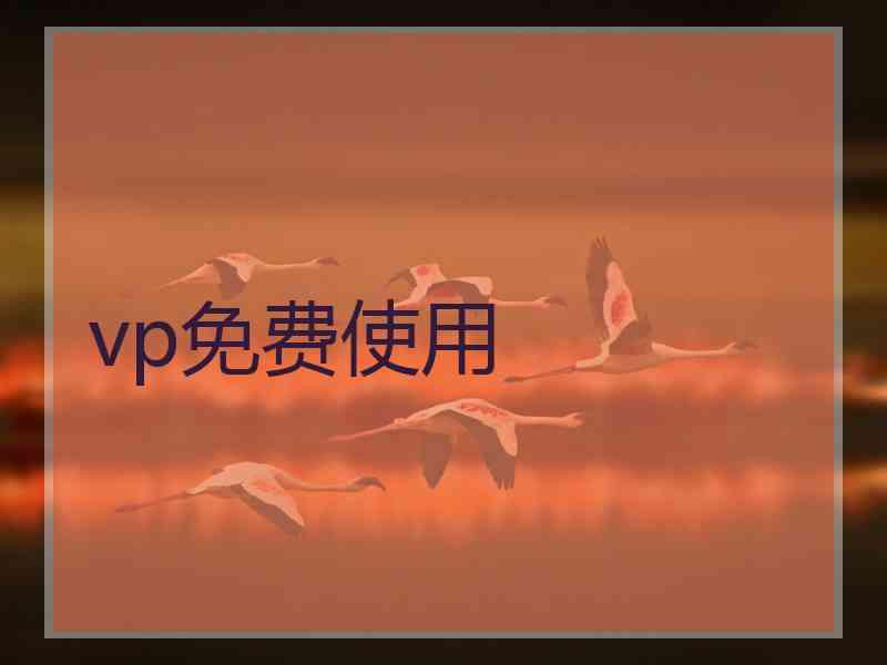 vp免费使用