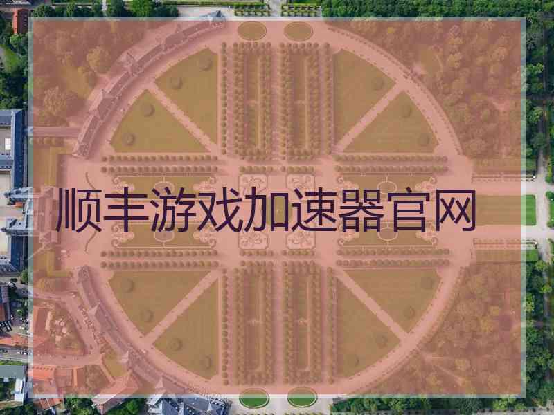 顺丰游戏加速器官网