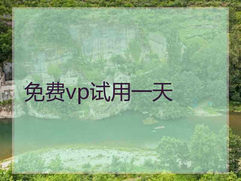 免费vp试用一天