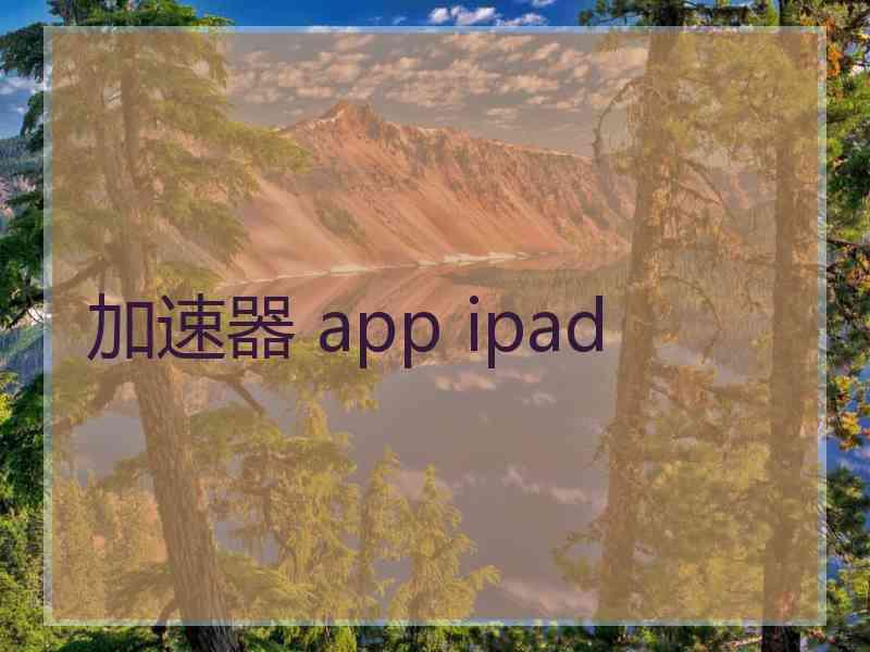 加速器 app ipad