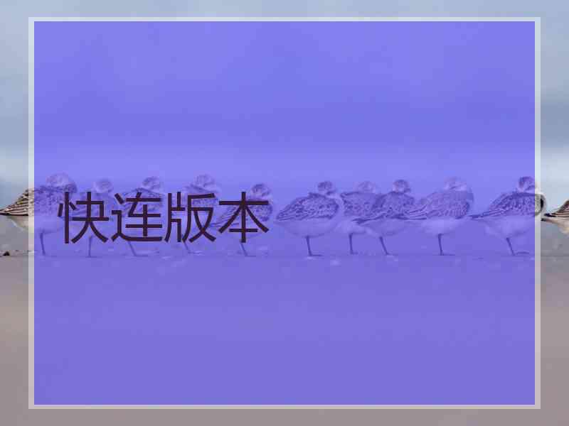 快连版本