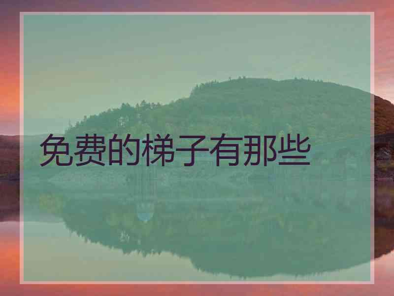 免费的梯子有那些