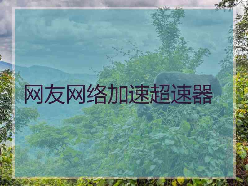 网友网络加速超速器