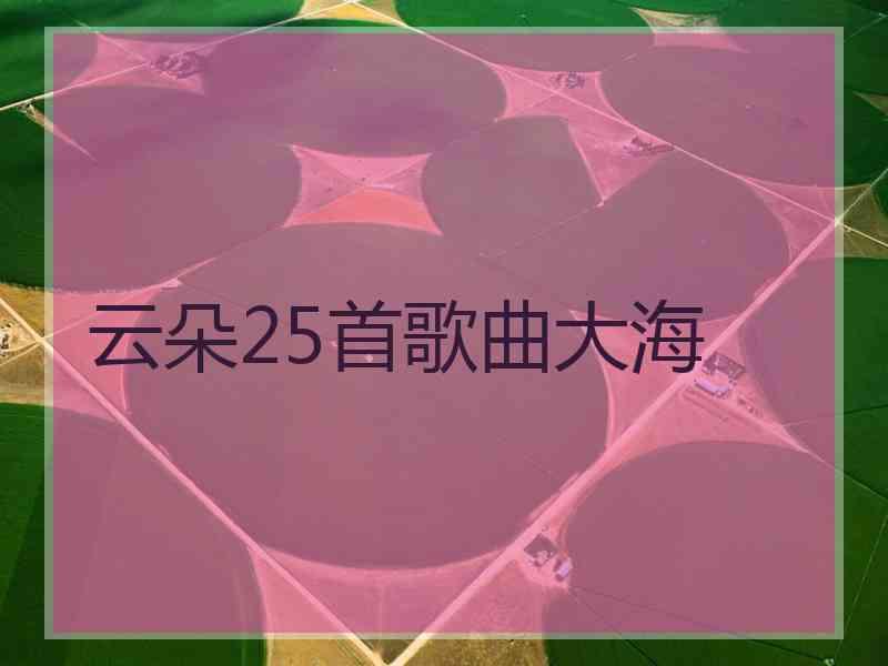 云朵25首歌曲大海