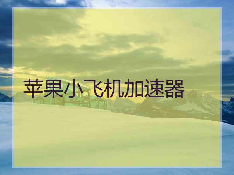 苹果小飞机加速器