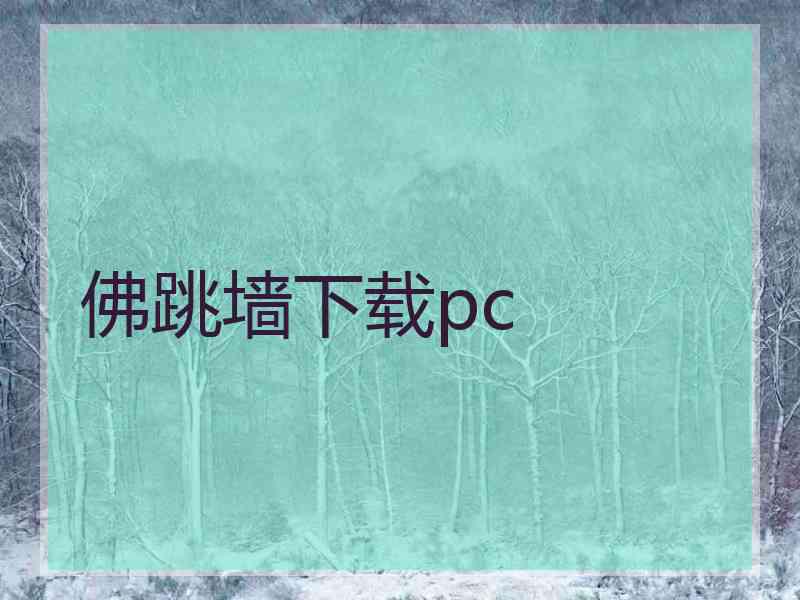 佛跳墙下载pc