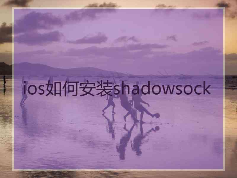 ios如何安装shadowsock