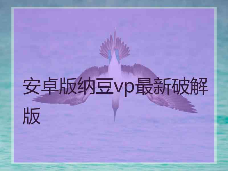 安卓版纳豆vp最新破解版
