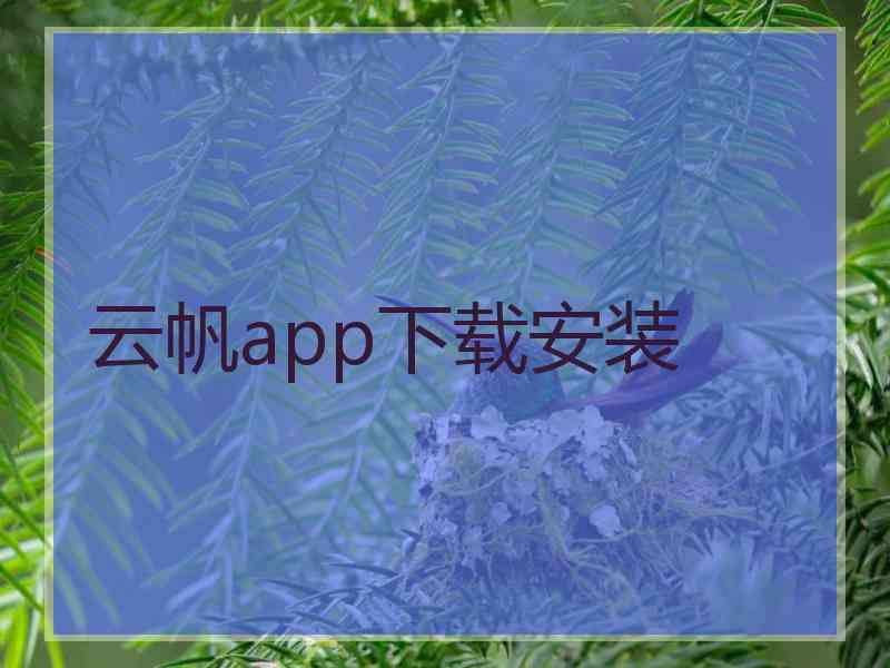 云帆app下载安装