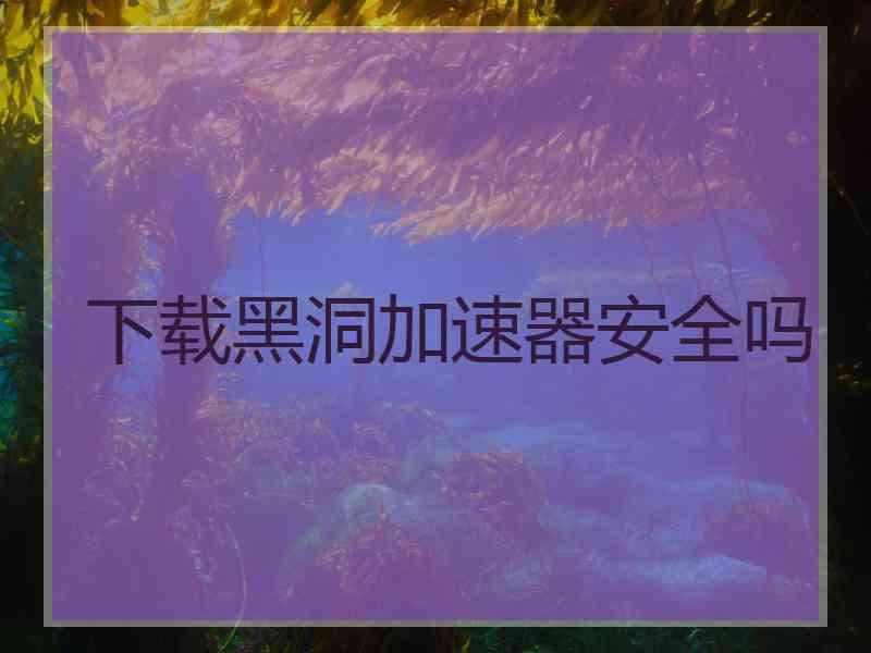 下载黑洞加速器安全吗