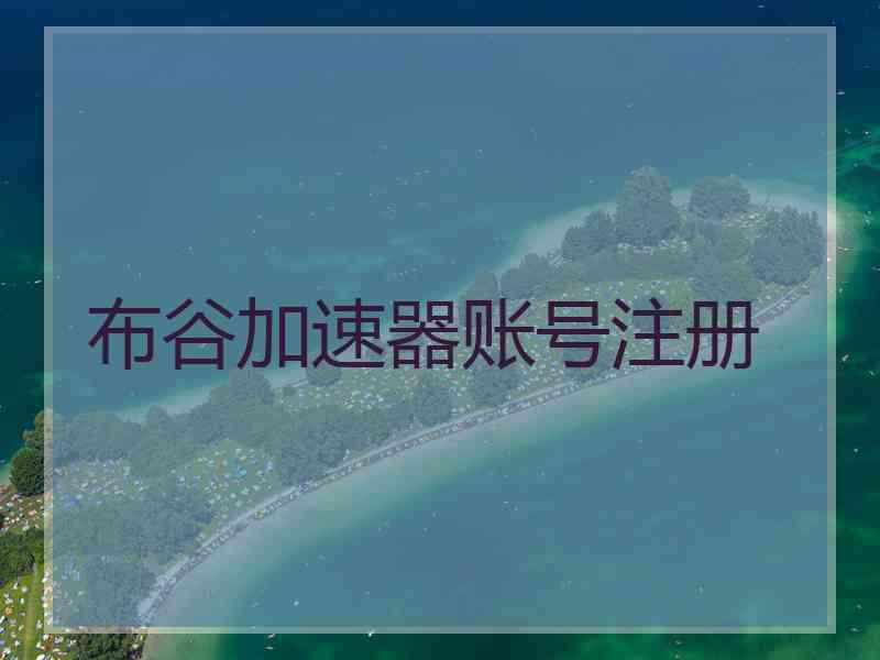 布谷加速器账号注册