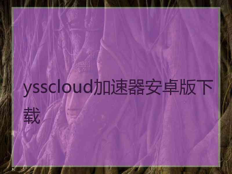 ysscloud加速器安卓版下载