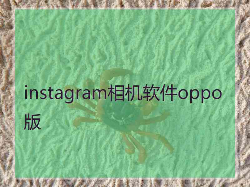 instagram相机软件oppo版