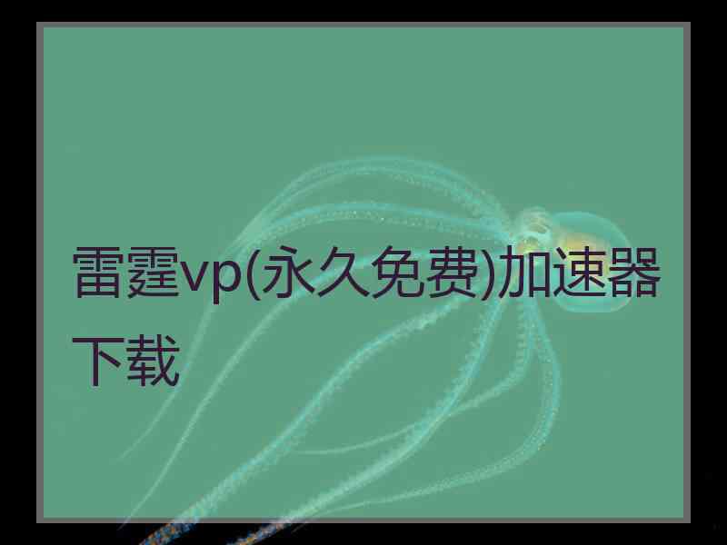 雷霆vp(永久免费)加速器下载