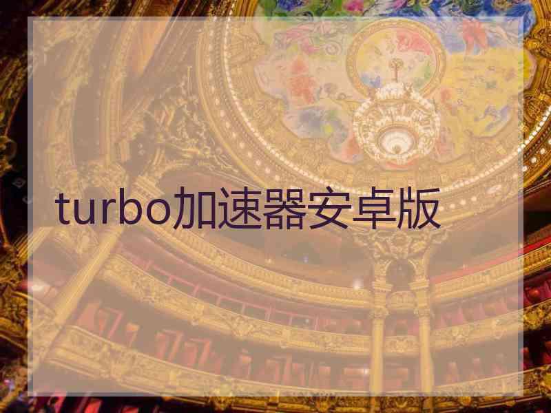 turbo加速器安卓版