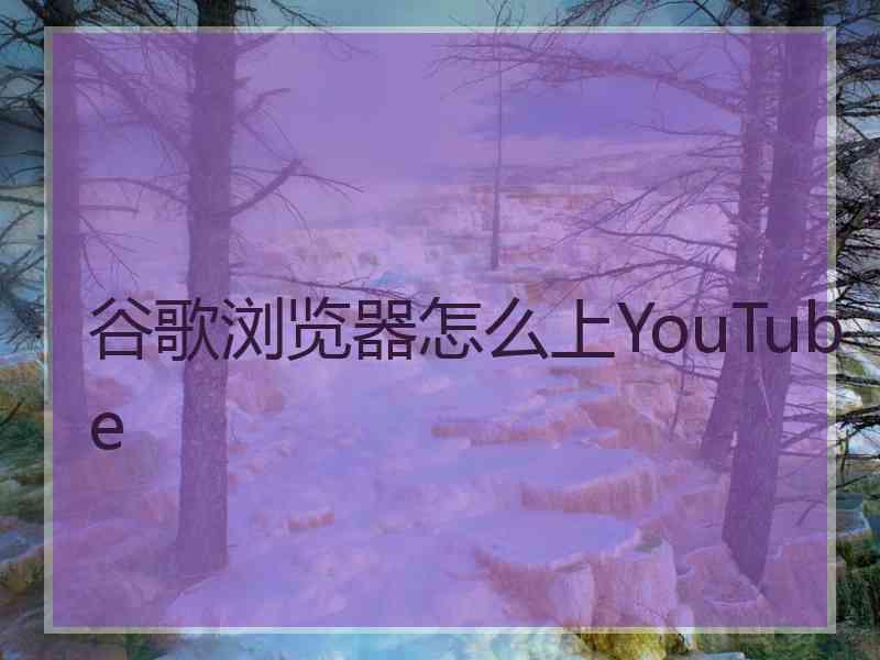谷歌浏览器怎么上YouTube