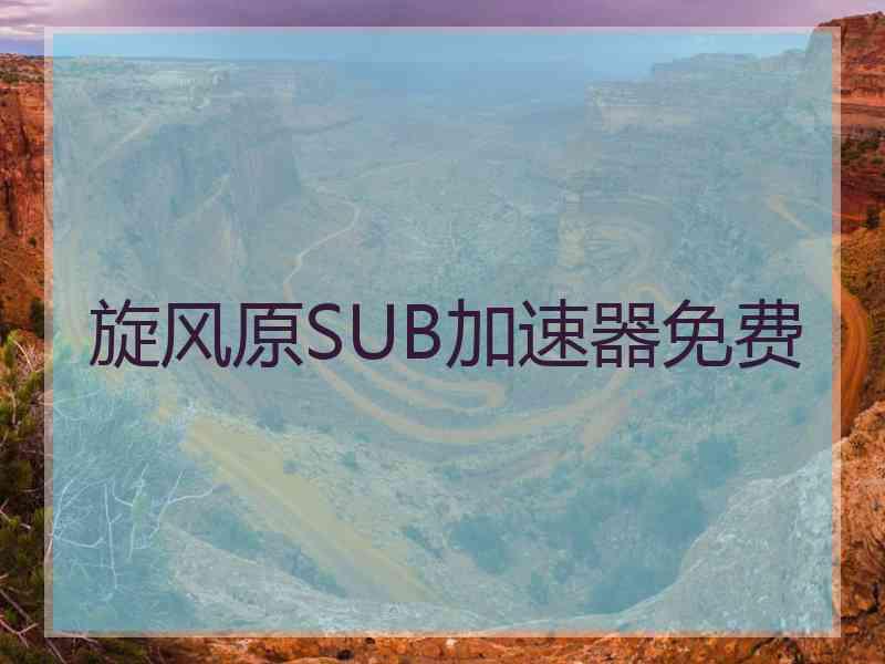 旋风原SUB加速器免费
