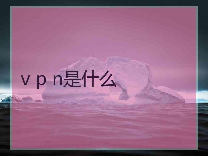 v p n是什么
