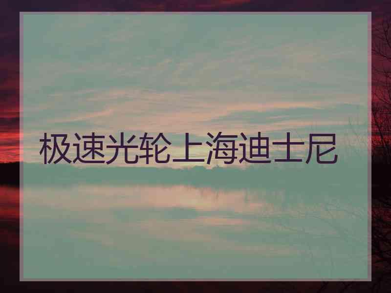 极速光轮上海迪士尼