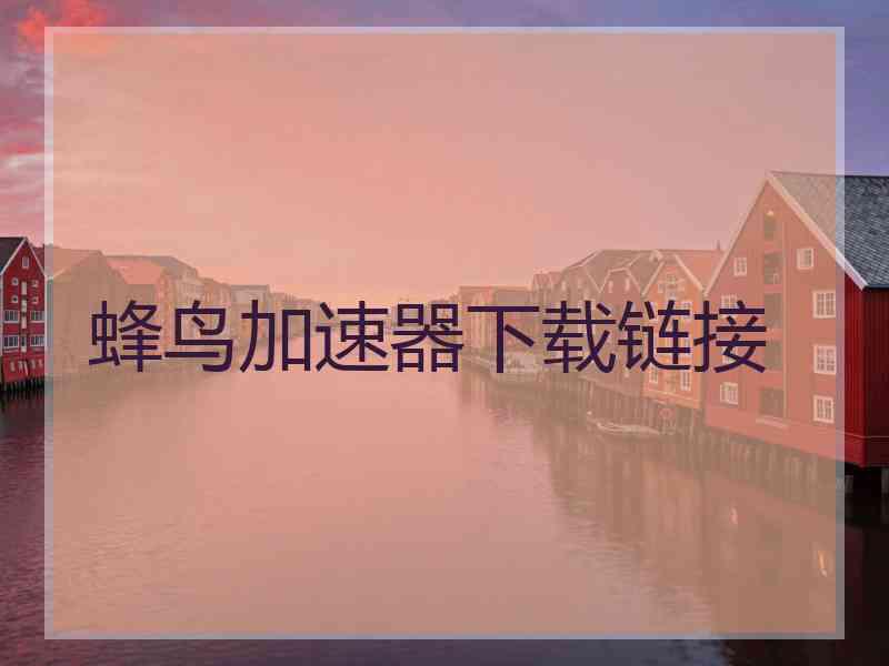 蜂鸟加速器下载链接