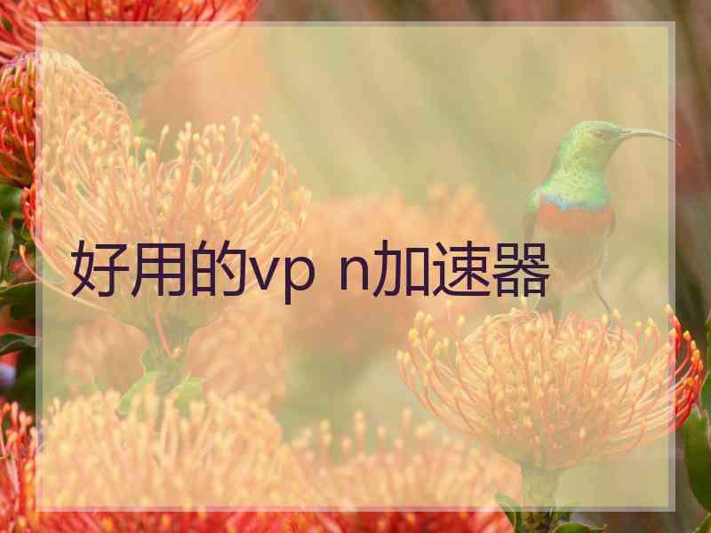 好用的vp n加速器