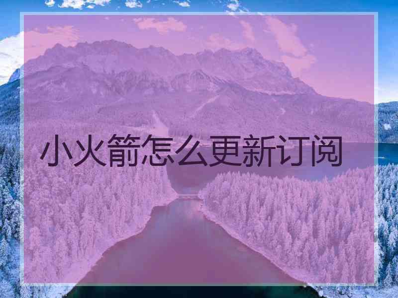 小火箭怎么更新订阅