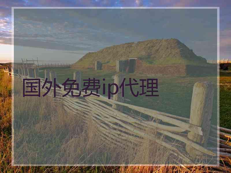 国外免费ip代理