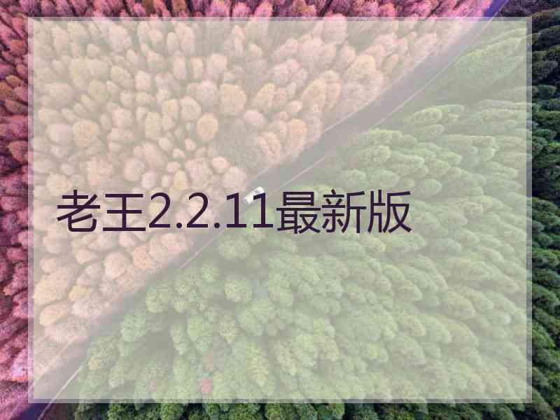 老王2.2.11最新版