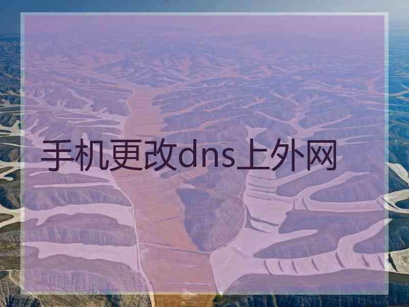 手机更改dns上外网
