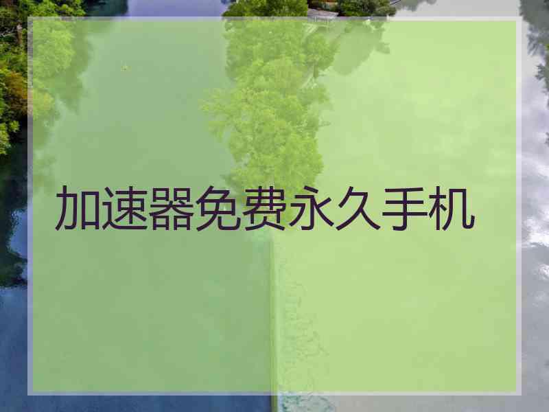 加速器免费永久手机