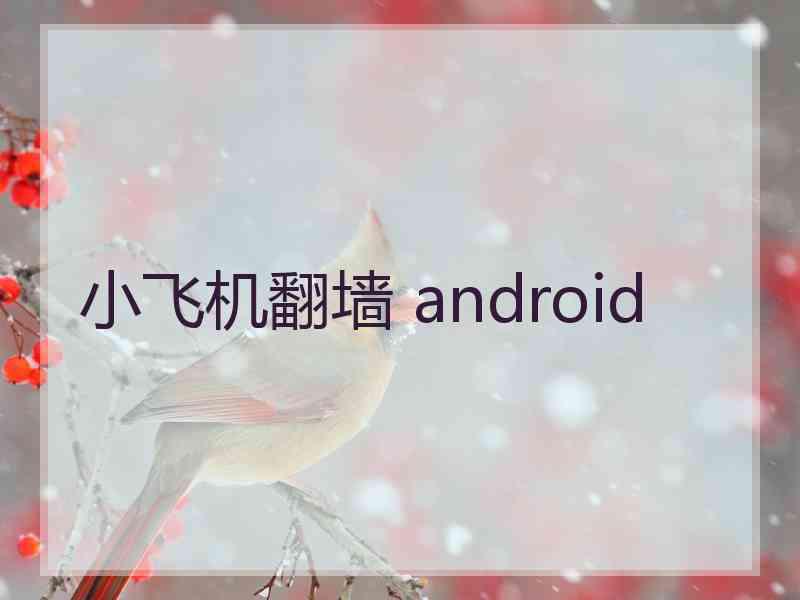 小飞机翻墙 android