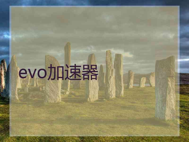 evo加速器