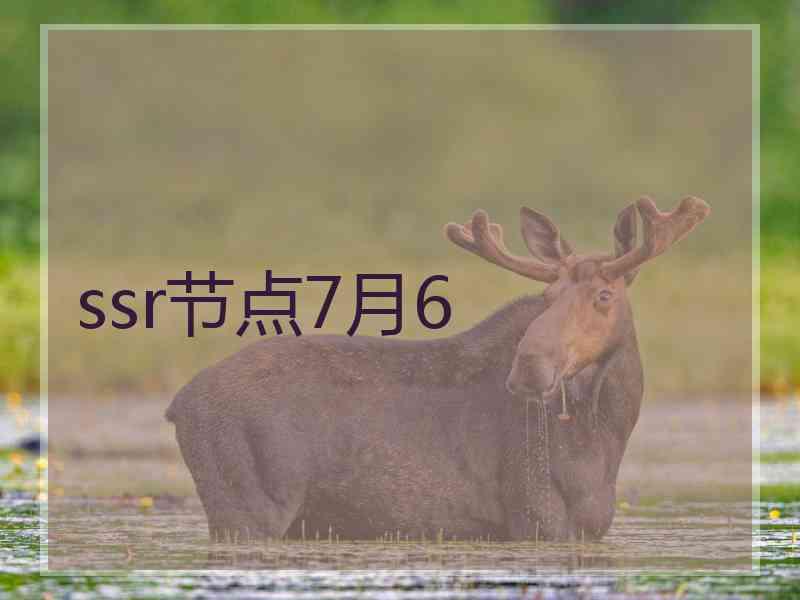 ssr节点7月6