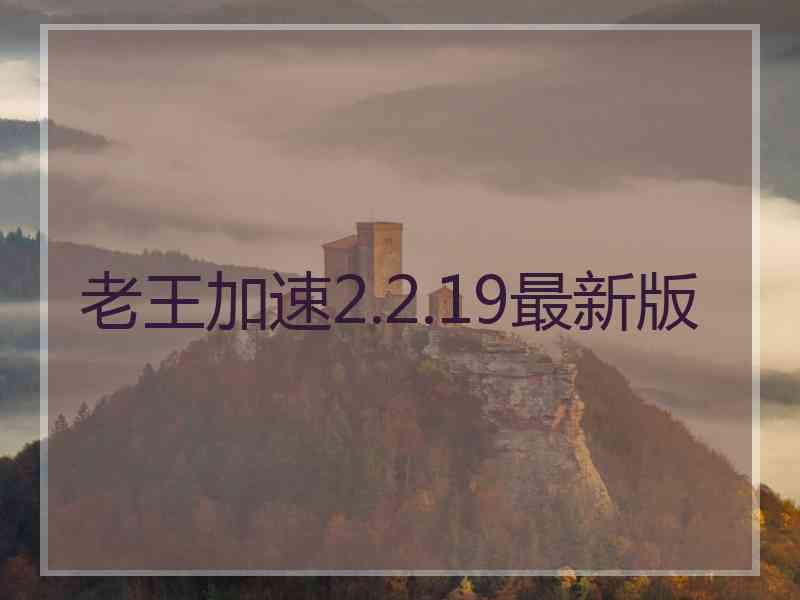 老王加速2.2.19最新版