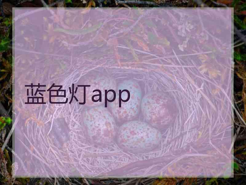 蓝色灯app