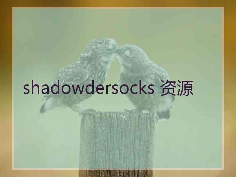 shadowdersocks 资源