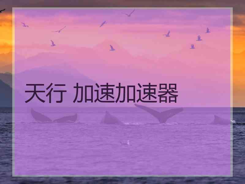天行 加速加速器