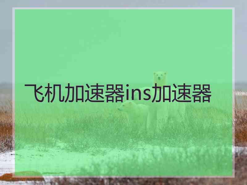 飞机加速器ins加速器