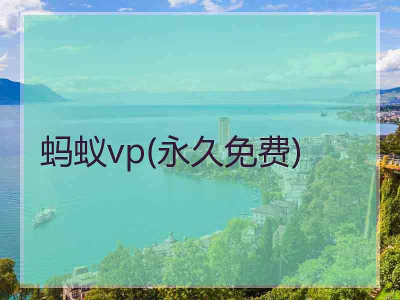 蚂蚁vp(永久免费)