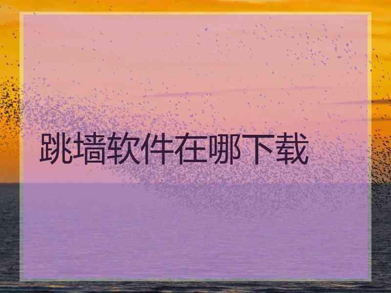 跳墙软件在哪下载
