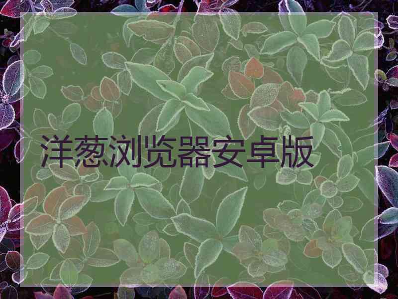 洋葱浏览器安卓版
