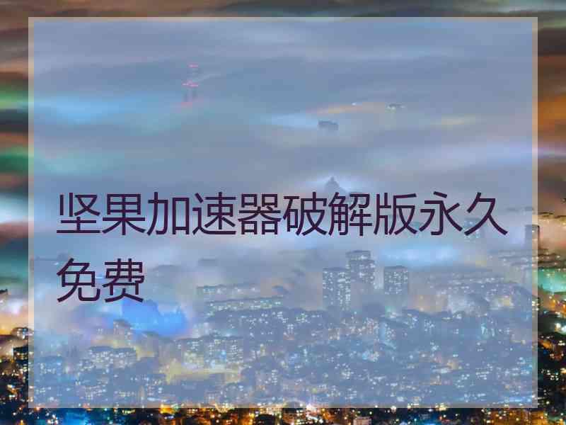 坚果加速器破解版永久免费